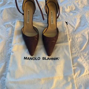 Manolo Blahnik Brown Women's Shoes